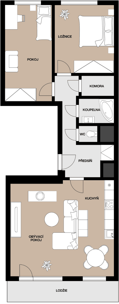 Prodej bytu 3+kk 71 m², Murmanská, Praha, Praha Prodej bytu 3+kk 71 m², Murmanská, Praha, Praha