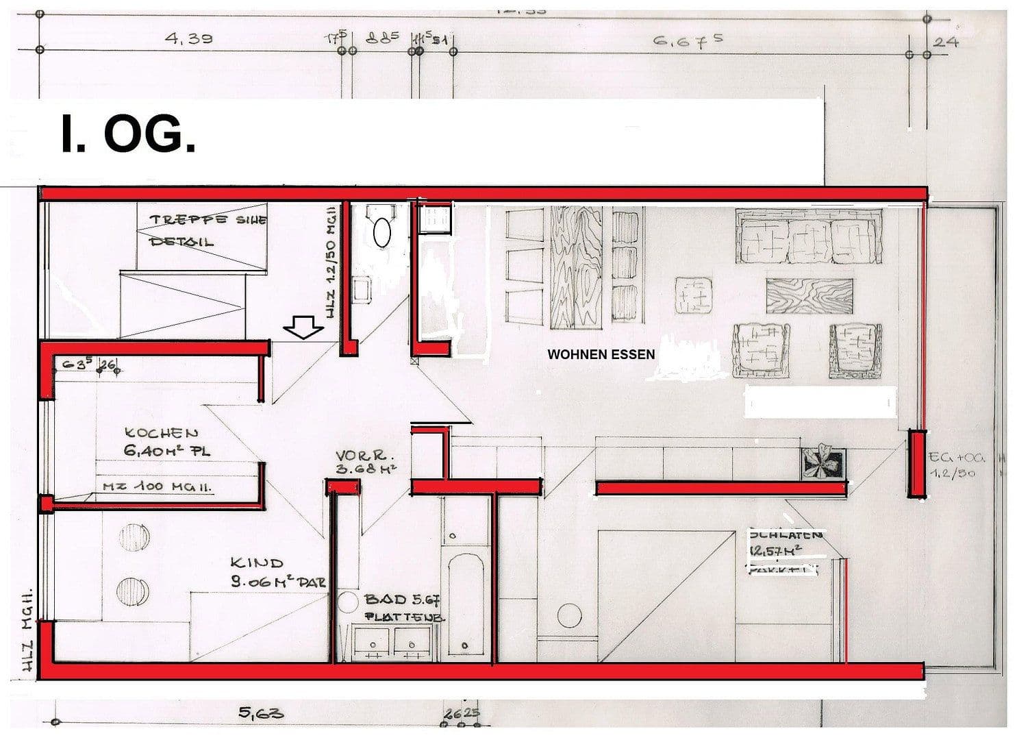 Pronájem bytu 3+1 74 m², Limburgstraße, Dettingen unter Teck, Bádensko-Württembersko Pronájem bytu 3+1 74 m², Limburgstraße, Dettingen unter Teck, Bádensko-Württembersko