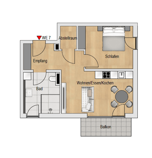 Pronájem bytu 2+1 56 m², München, Bavorsko Pronájem bytu 2+1 56 m², München, Bavorsko