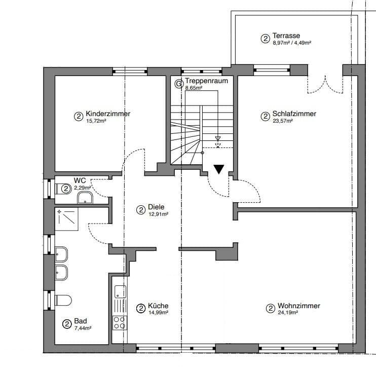 Prodej bytu 3+kk 106 m², Mulheim an der Ruhr, Severní Porýní-Vestfálsko Prodej bytu 3+kk 106 m², Mulheim an der Ruhr, Severní Porýní-Vestfálsko