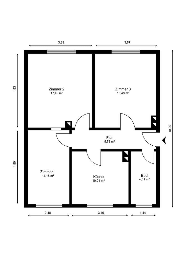 Prodej bytu 3+1 68 m², Klütz, Mecklenburg-Vorpommern Prodej bytu 3+1 68 m², Klütz, Mecklenburg-Vorpommern
