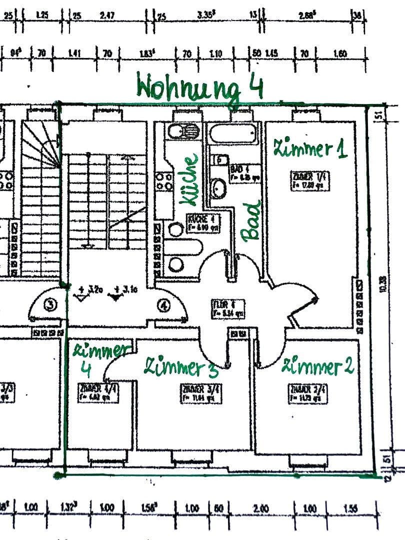 Prodej bytu 4+1 69 m², Barther Straße 76, Stralsund, Mecklenburg-Vorpommern Prodej bytu 4+1 69 m², Barther Straße 76, Stralsund, Mecklenburg-Vorpommern