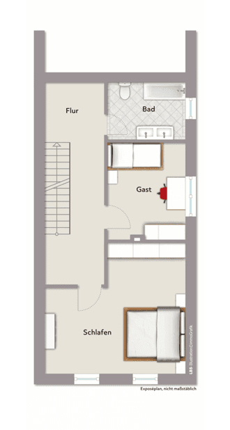 Pronájem bytu 4+1 137 m², Hauptstr. 34, Helmstedt, Dolní Sasko Pronájem bytu 4+1 137 m², Hauptstr. 34, Helmstedt, Dolní Sasko