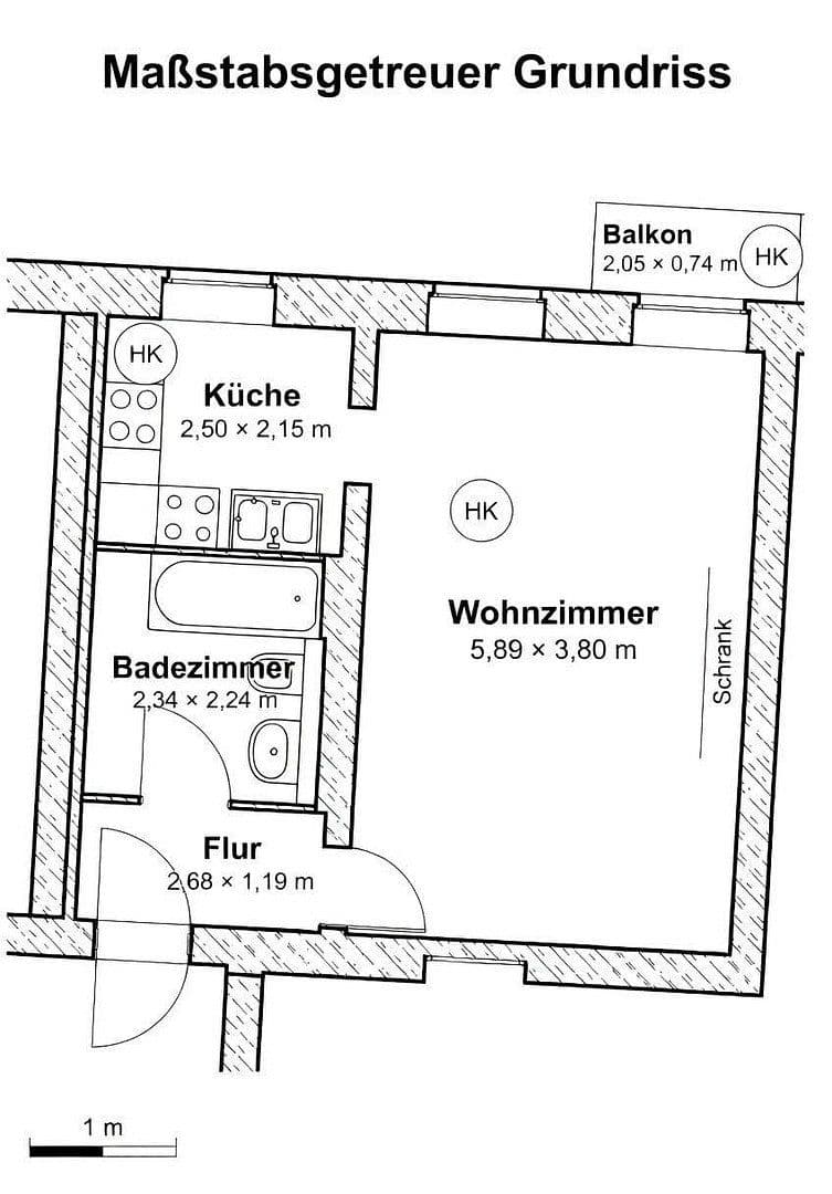 Prodej bytu 1+1 37 m², Altheider Straße, Berlin, Berlín Prodej bytu 1+1 37 m², Altheider Straße, Berlin, Berlín