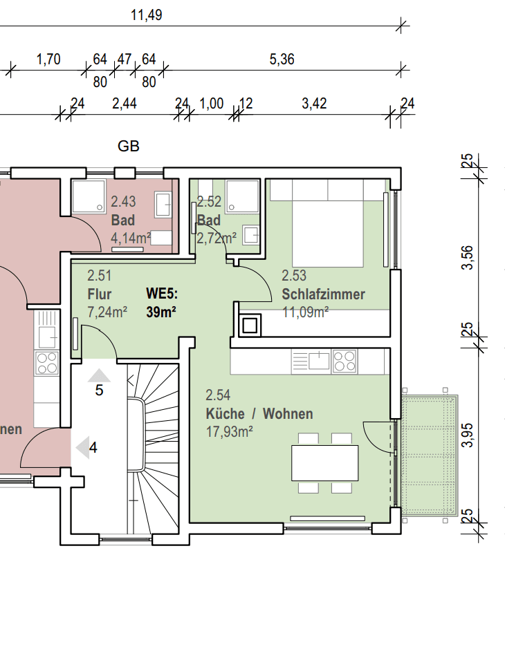 Pronájem bytu 3+1 72 m², Loppengasse 21 A, Nußloch, Bádensko-Württembersko Pronájem bytu 3+1 72 m², Loppengasse 21 A, Nußloch, Bádensko-Württembersko