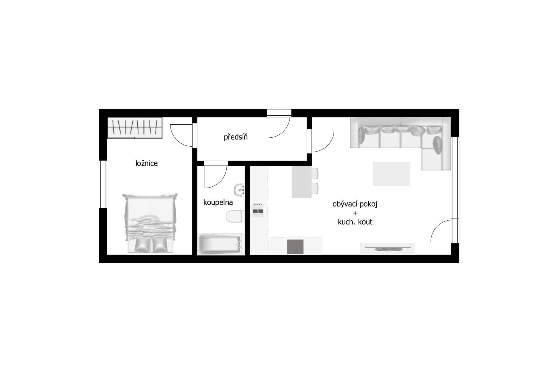 Prodej bytu 2+kk 54 m², K Berance, Praha, Praha Prodej bytu 2+kk 54 m², K Berance, Praha, Praha