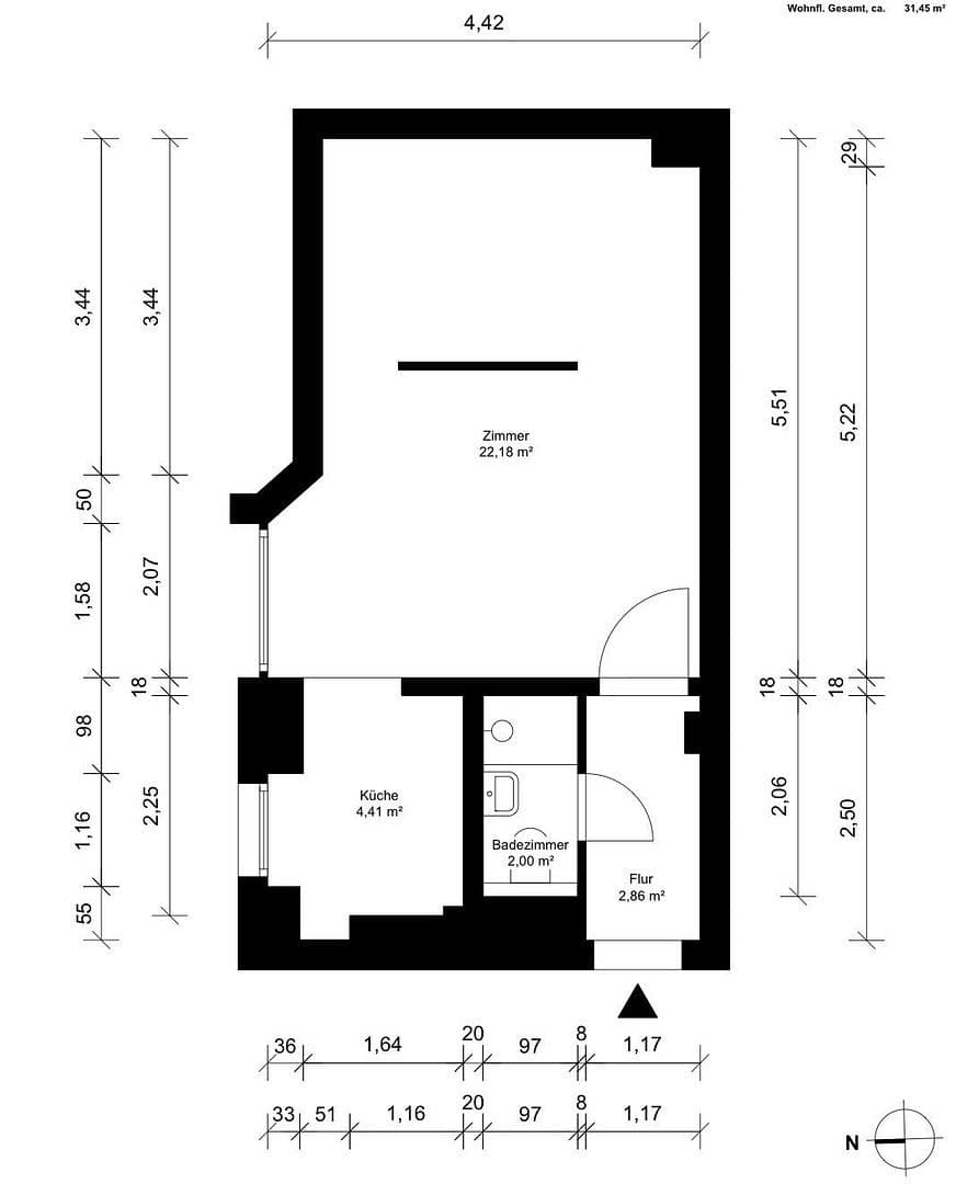 Prodej bytu 1+kk 32 m², Berlin, Berlín Prodej bytu 1+kk 32 m², Berlin, Berlín