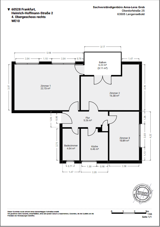 Prodej bytu 3+1 70 m², Heinrich-Hoffmann-Straße 2, Frankfurt am Main, Hessen Prodej bytu 3+1 70 m², Heinrich-Hoffmann-Straße 2, Frankfurt am Main, Hessen