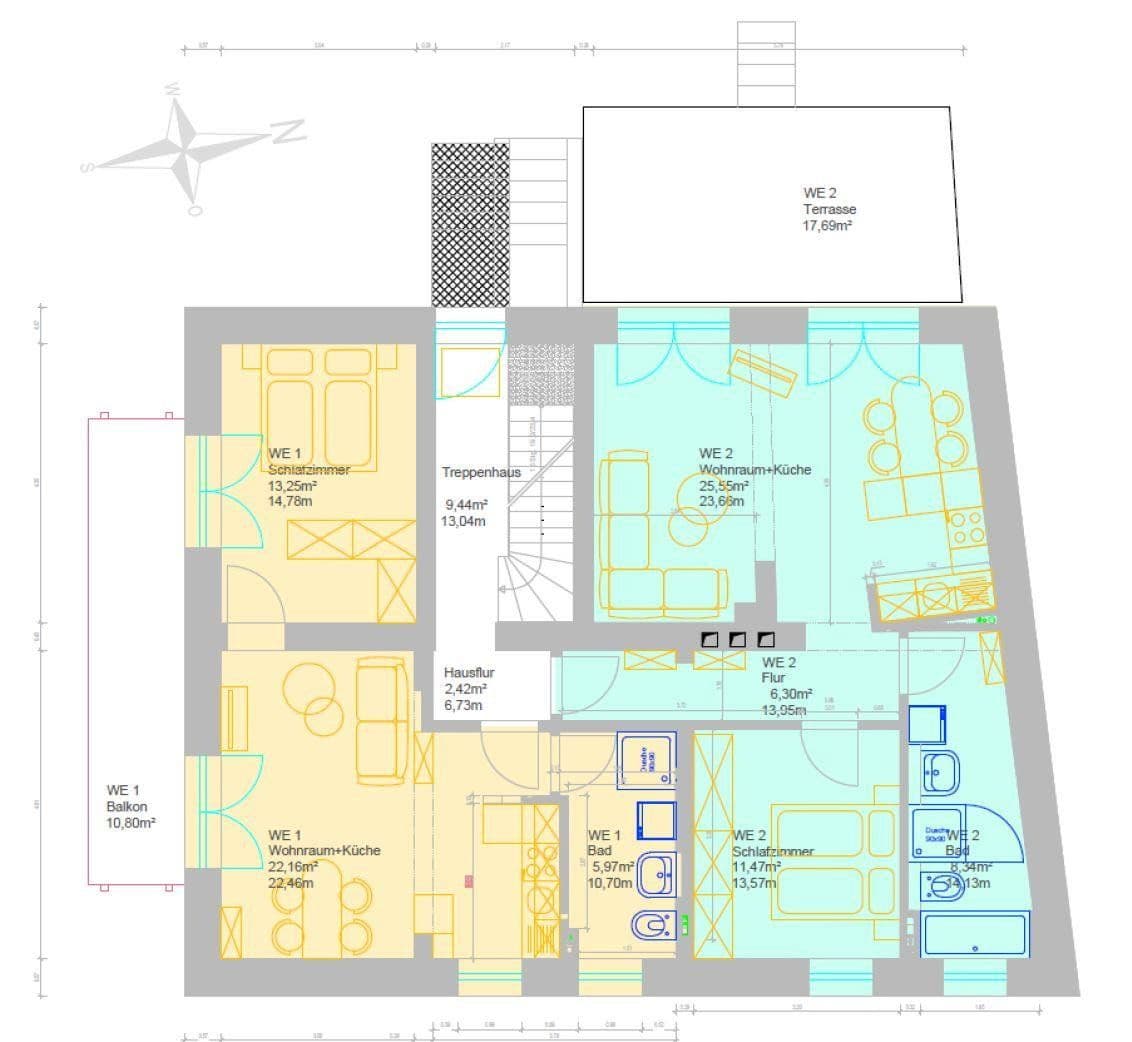 Pronájem bytu 2+1 61 m², Gutzmannstraße 8, Teupitz, Braniborsko Pronájem bytu 2+1 61 m², Gutzmannstraße 8, Teupitz, Braniborsko