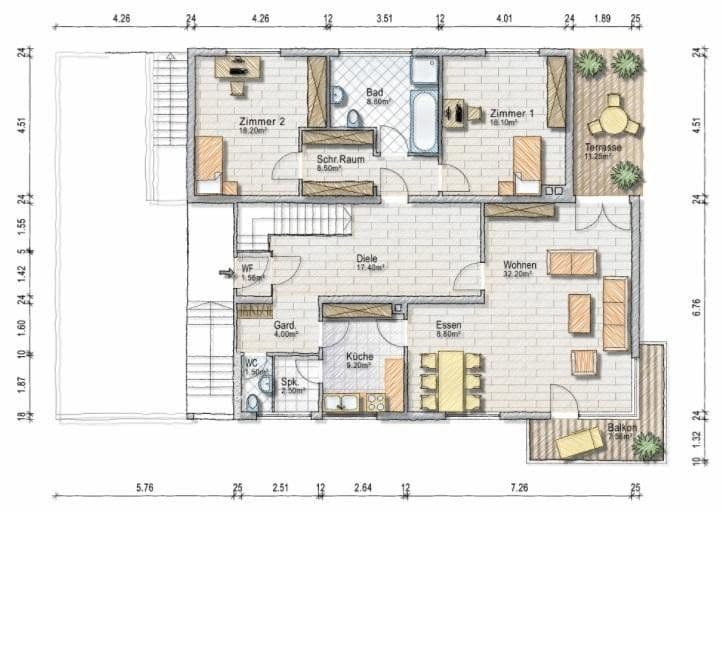 Pronájem bytu 3+1 130 m², Kelkheim (Taunus), Hessen Pronájem bytu 3+1 130 m², Kelkheim (Taunus), Hessen