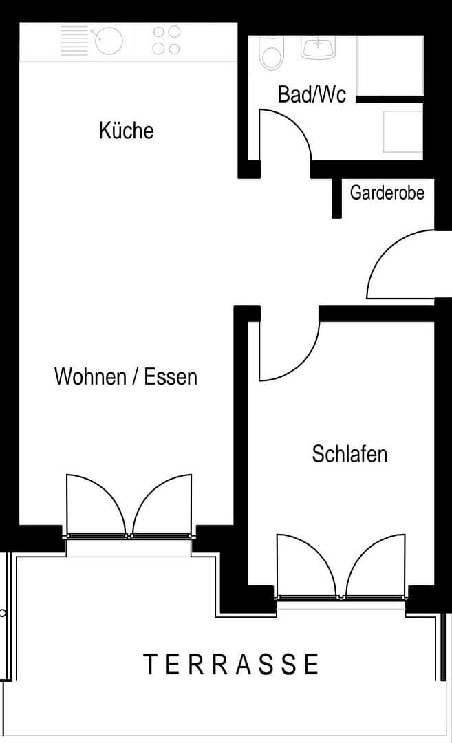 Pronájem bytu 2+1 48 m², Nürnberg, Bavorsko Pronájem bytu 2+1 48 m², Nürnberg, Bavorsko