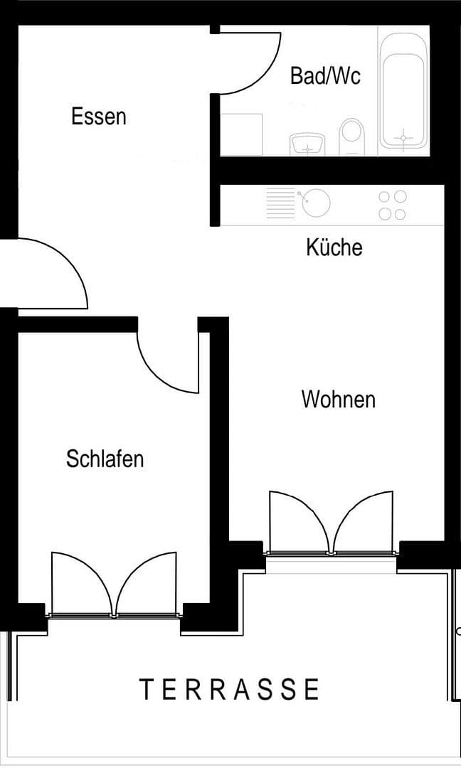 Pronájem bytu 2+1 48 m², Nürnberg, Bavorsko Pronájem bytu 2+1 48 m², Nürnberg, Bavorsko