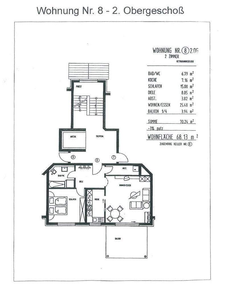 Pronájem bytu 2+1 68 m², Pommernstr. 19, Waldshut-Tiengen, Bádensko-Württembersko Pronájem bytu 2+1 68 m², Pommernstr. 19, Waldshut-Tiengen, Bádensko-Württembersko