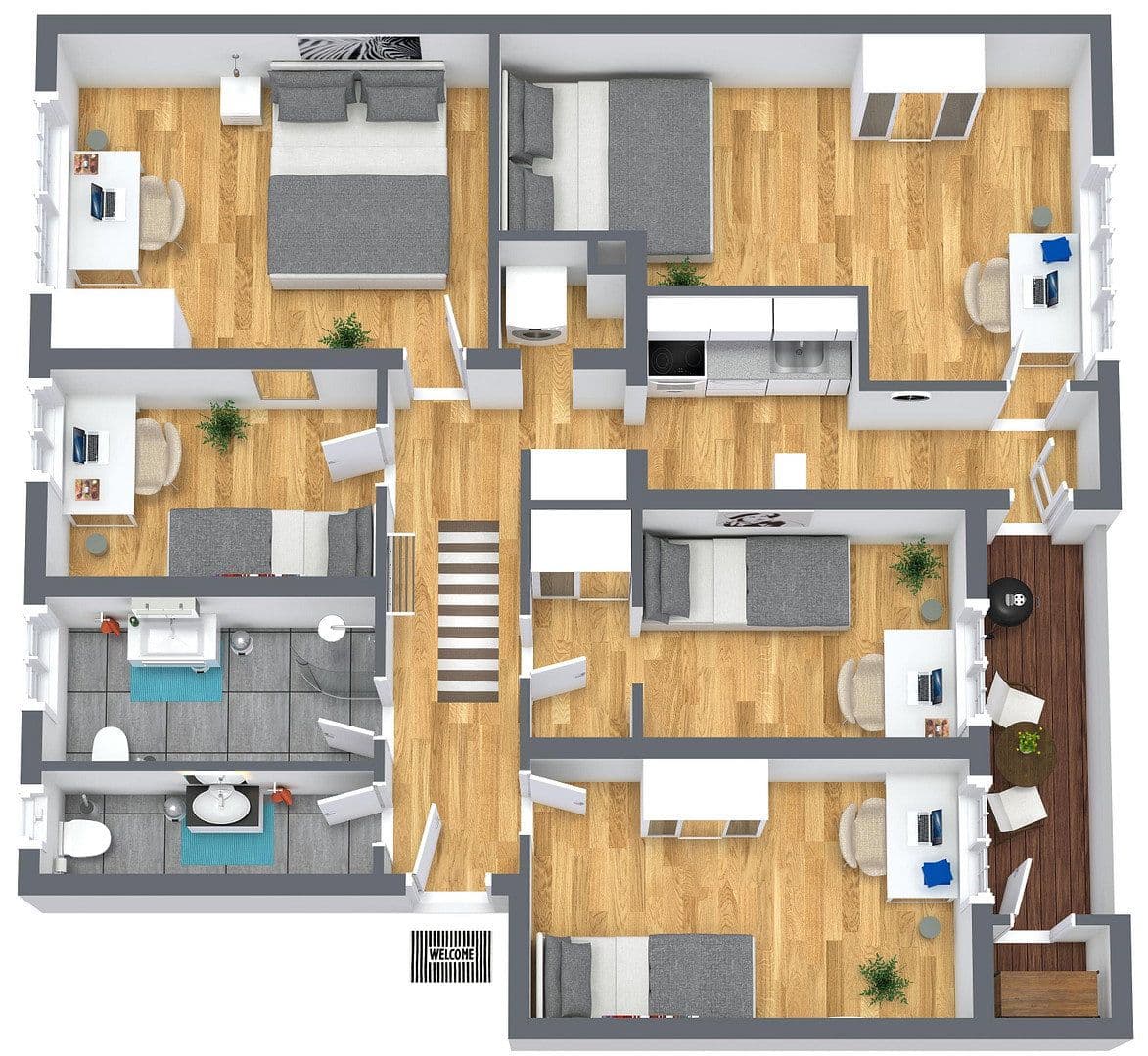 Pronájem bytu 5+1 85 m², München, Bavorsko Pronájem bytu 5+1 85 m², München, Bavorsko