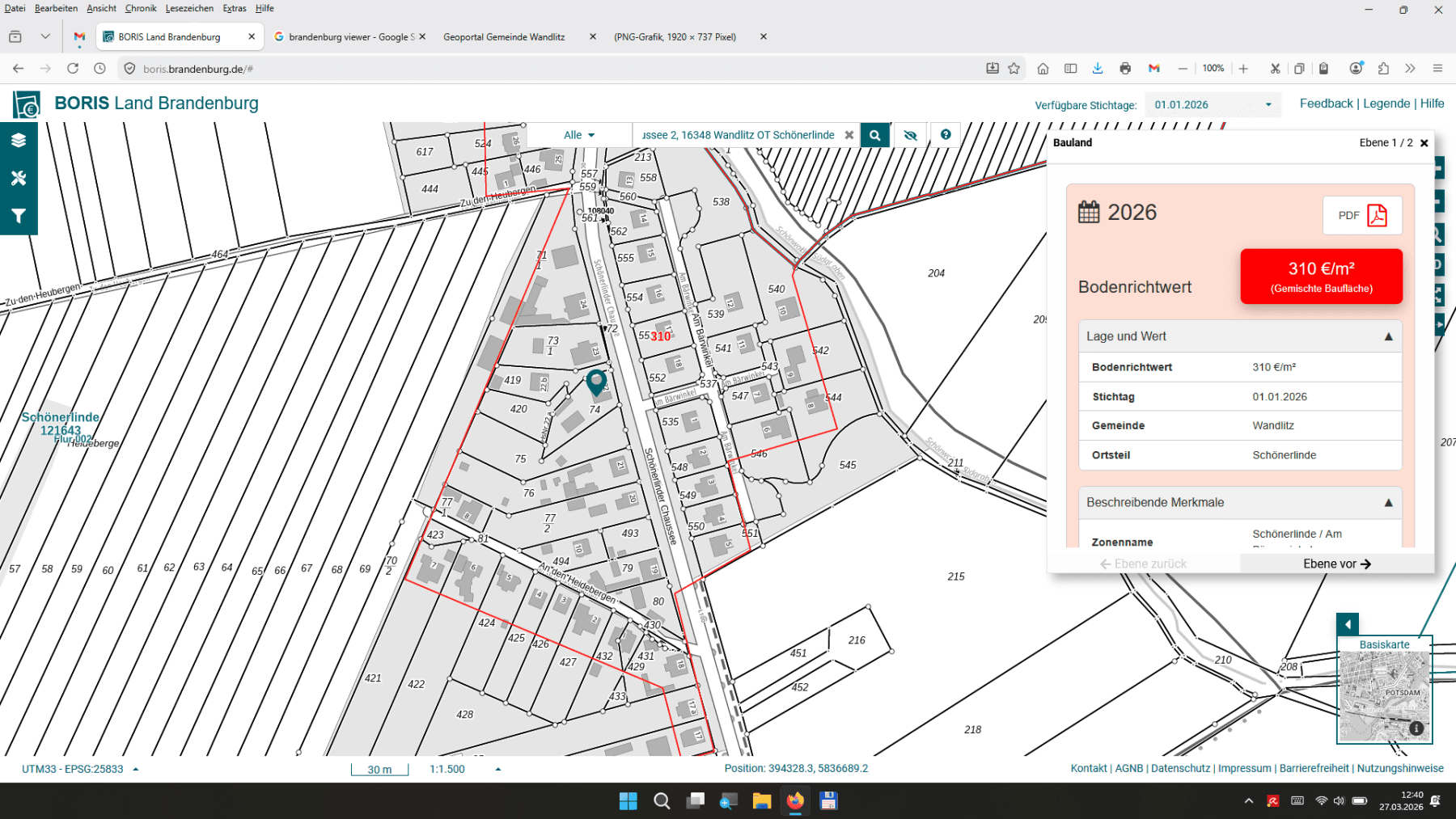 Prodej pozemku 2.800 m², Wandlitz, Braniborsko Prodej pozemku 2.800 m², Wandlitz, Braniborsko