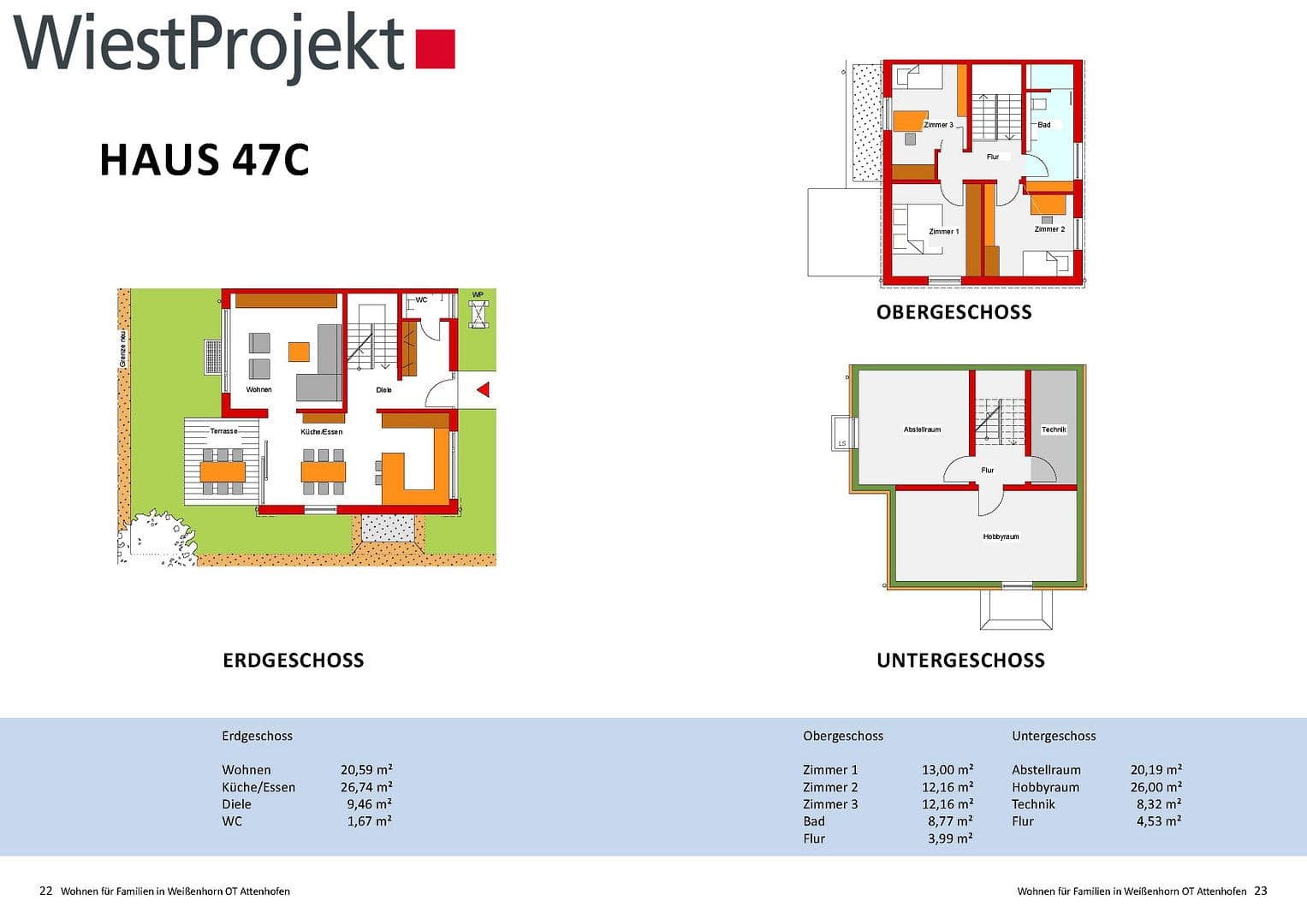 Prodej domu 135 m², pozemek 170 m², Römerstrasse 47 c, Weißenhorn, Bavorsko Prodej domu 135 m², pozemek 170 m², Römerstrasse 47 c, Weißenhorn, Bavorsko