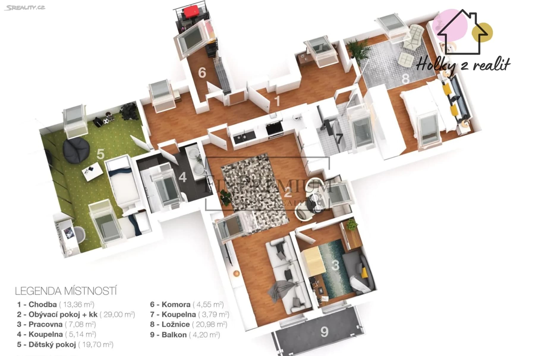Prodej bytu 4+kk 108 m², Lomená, Jesenice, Středočeský kraj Prodej bytu 4+kk 108 m², Lomená, Jesenice, Středočeský kraj