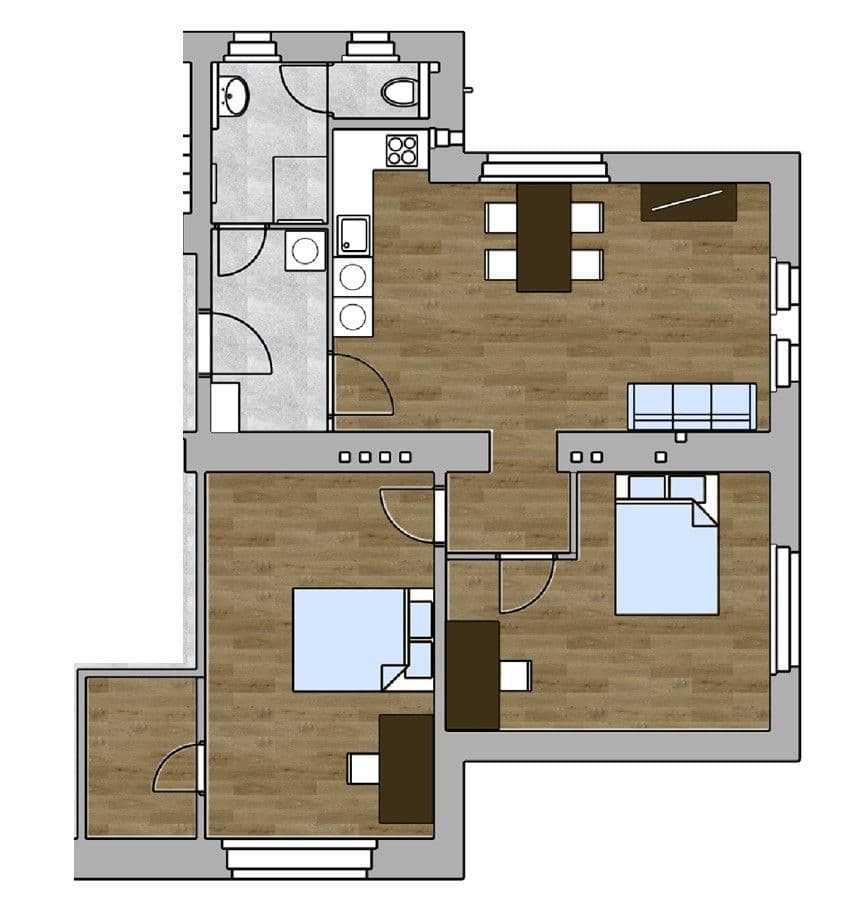 Pronájem bytu 3+kk 77 m², V Holešovičkách, Praha, Praha Pronájem bytu 3+kk 77 m², V Holešovičkách, Praha, Praha