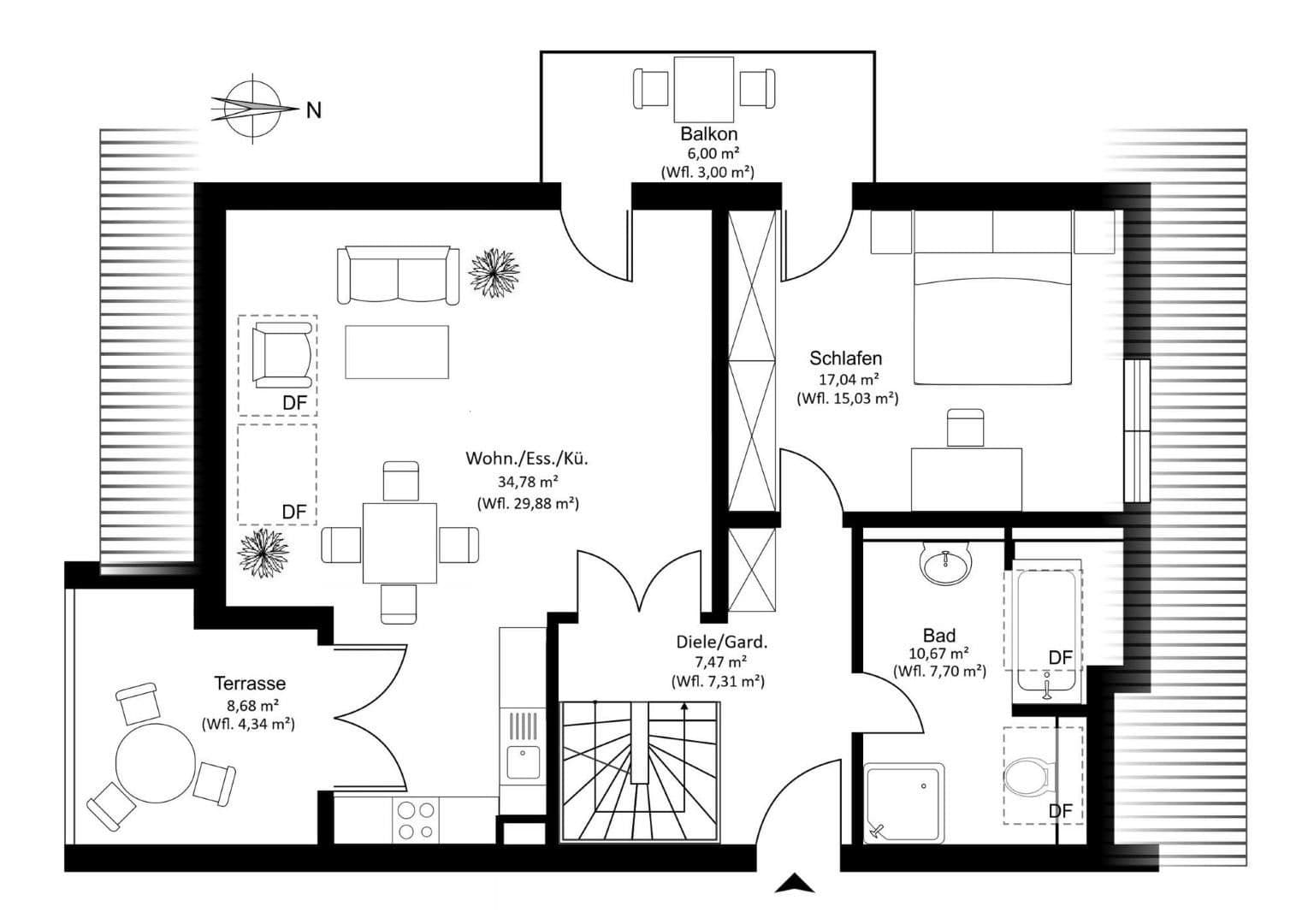 Pronájem bytu 3+1 87 m², Kniggestraße 12, München, Bavorsko Pronájem bytu 3+1 87 m², Kniggestraße 12, München, Bavorsko
