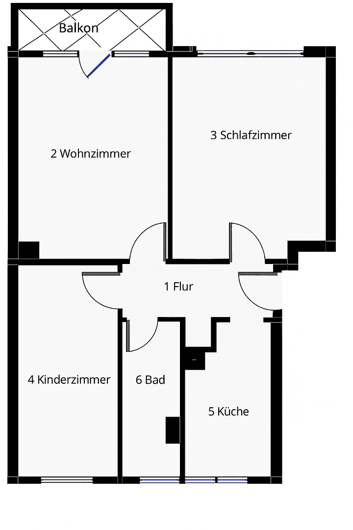 Pronájem bytu 3+1 60 m², Kliekener Schulstr. 2, Coswig (Anhalt), Sasko-Anhaltsko Pronájem bytu 3+1 60 m², Kliekener Schulstr. 2, Coswig (Anhalt), Sasko-Anhaltsko