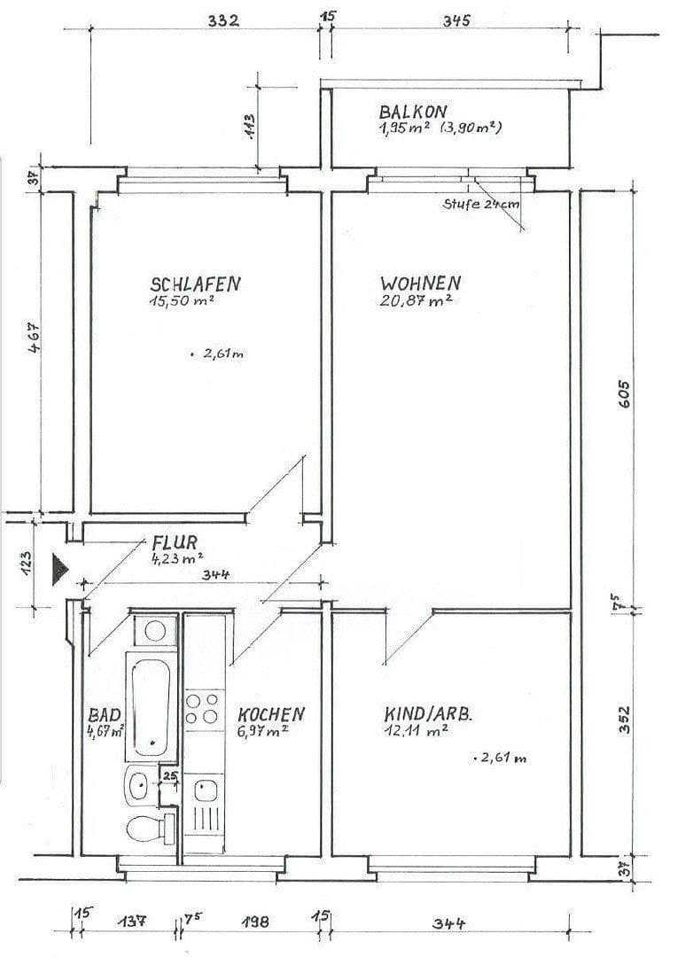 Pronájem bytu 3+1 66 m², Lippeweg 7, Meziboř, Sasko-Anhaltsko Pronájem bytu 3+1 66 m², Lippeweg 7, Meziboř, Sasko-Anhaltsko