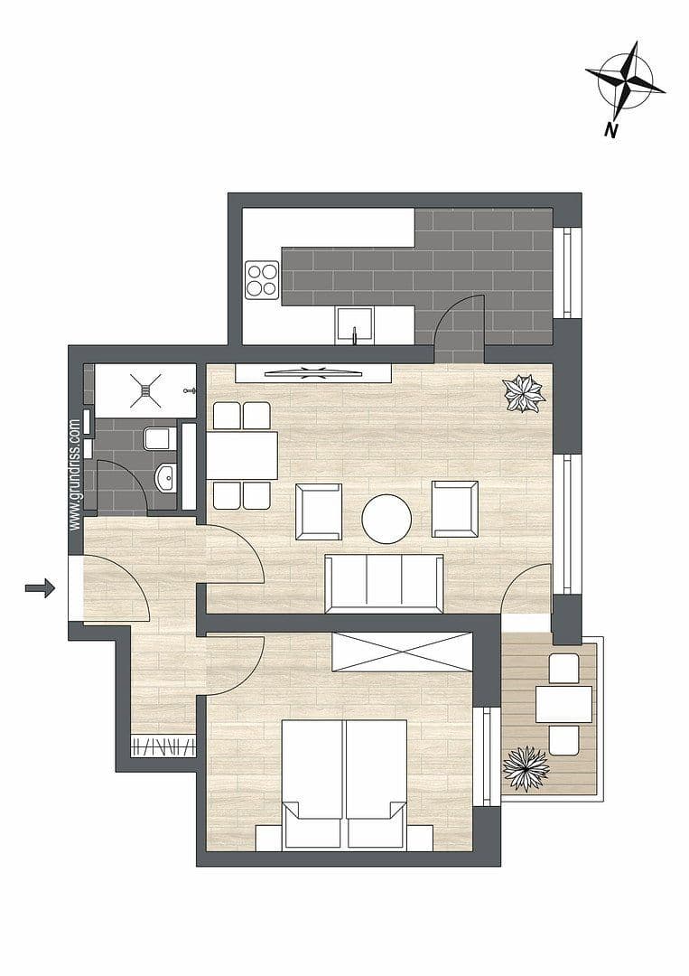 Pronájem bytu 2+1 56 m², Denninger Str. 218, München, Bavorsko Pronájem bytu 2+1 56 m², Denninger Str. 218, München, Bavorsko