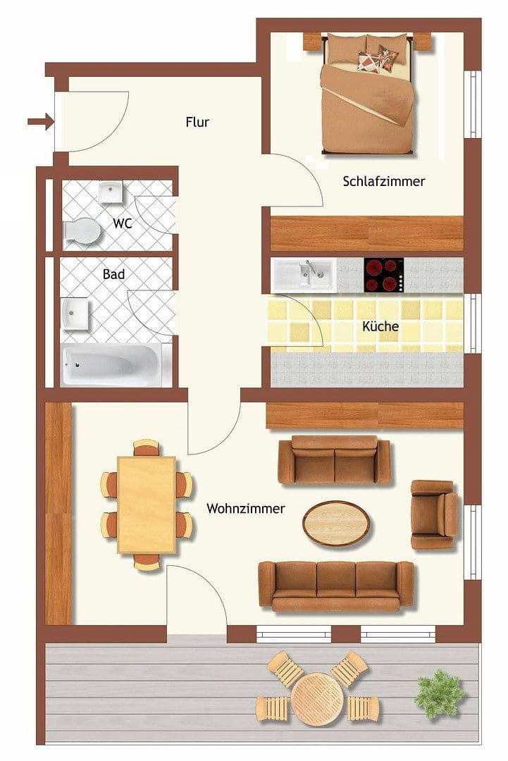 Prodej bytu 2+1 67 m², Bad Wörishofen, Bavorsko Prodej bytu 2+1 67 m², Bad Wörishofen, Bavorsko