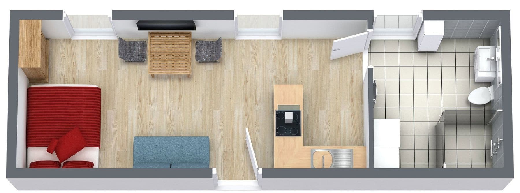 Pronájem bytu 1+1 35 m², Rudower Chaussee 32, Berlin, Berlín Pronájem bytu 1+1 35 m², Rudower Chaussee 32, Berlin, Berlín