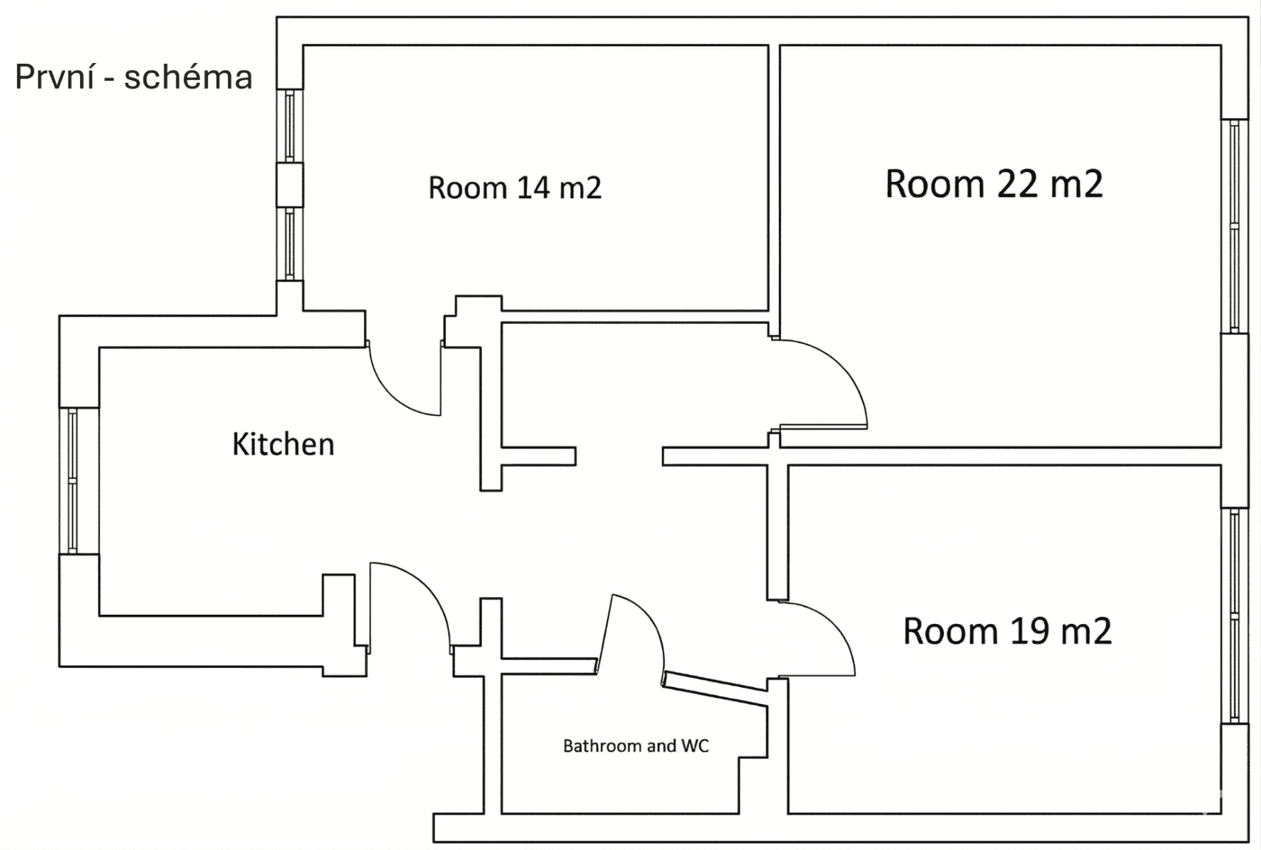 Pronájem bytu 3+1 45 m², Svitavská, Brno, Jihomoravský kraj Pronájem bytu 3+1 45 m², Svitavská, Brno, Jihomoravský kraj