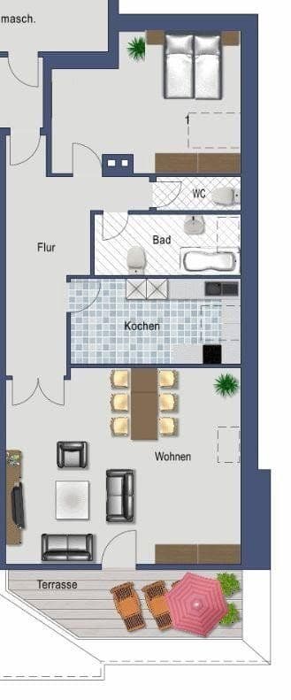 Pronájem bytu 2+1 96 m², Göggingerstr 31, Augsburg, Bavorsko Pronájem bytu 2+1 96 m², Göggingerstr 31, Augsburg, Bavorsko