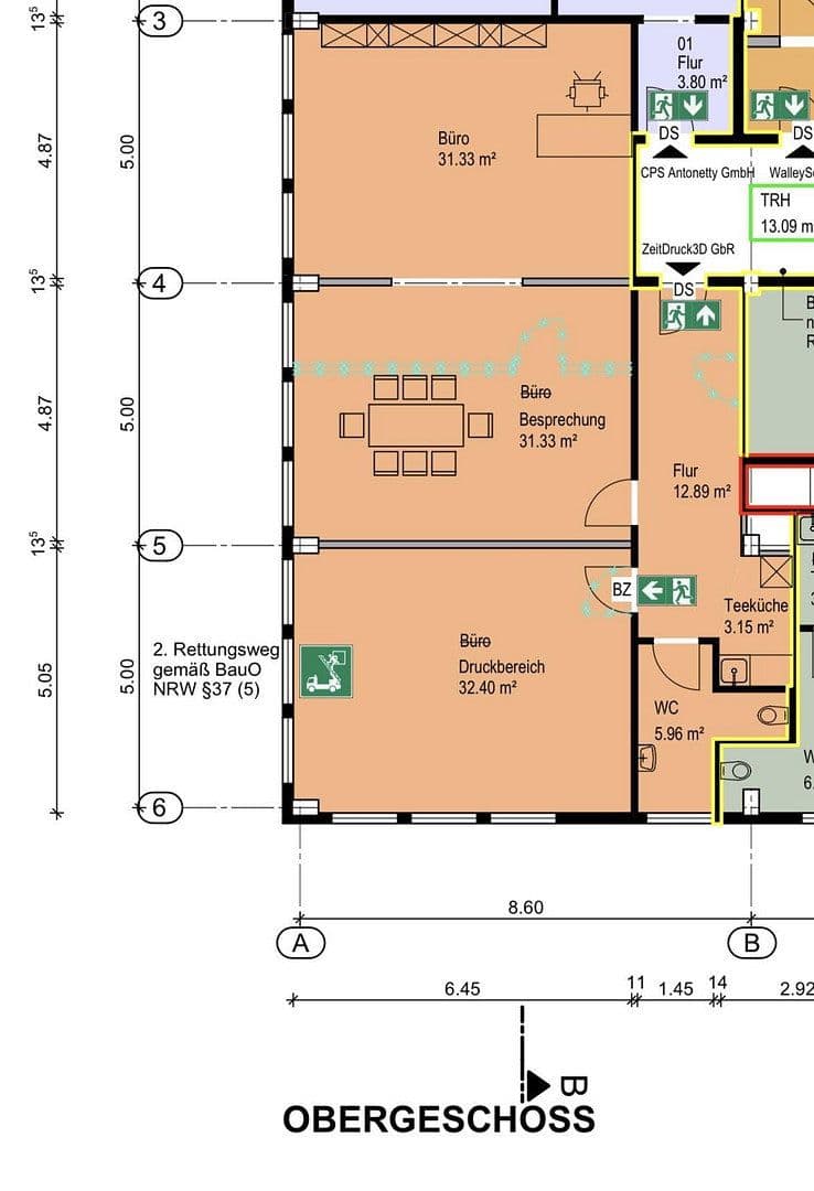 Pronájem kanceláře 110 m², Schwelm, Severní Porýní-Vestfálsko Pronájem kanceláře 110 m², Schwelm, Severní Porýní-Vestfálsko