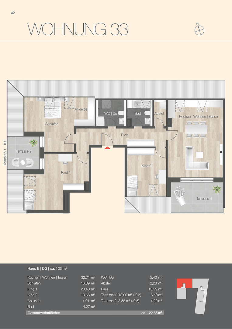 Pronájem bytu 4+1 123 m², Gersthofen, Bavorsko Pronájem bytu 4+1 123 m², Gersthofen, Bavorsko