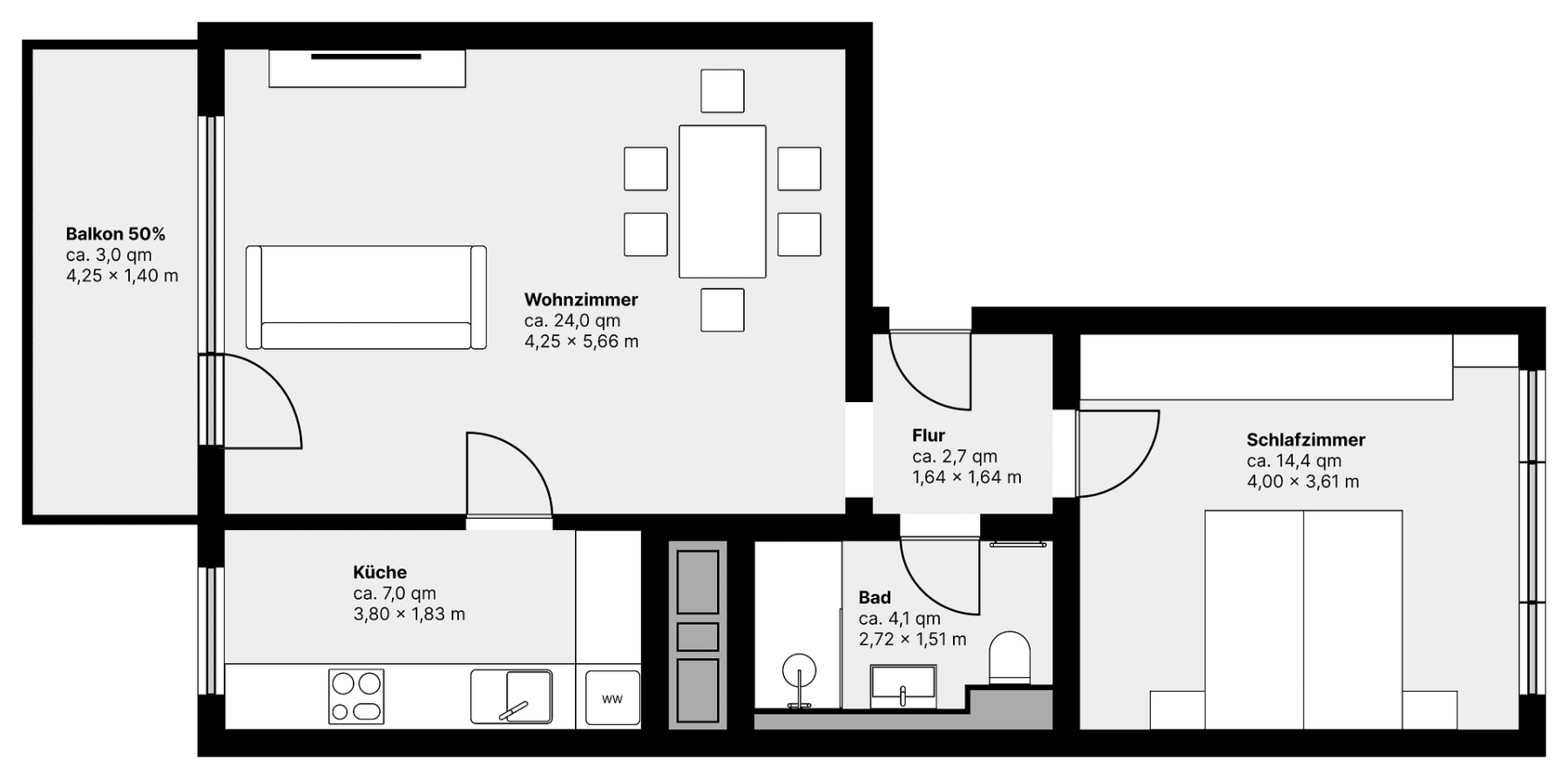 Prodej bytu 2+1 55 m², Ottobrunn-Waldkolonie, Bavorsko Prodej bytu 2+1 55 m², Ottobrunn-Waldkolonie, Bavorsko