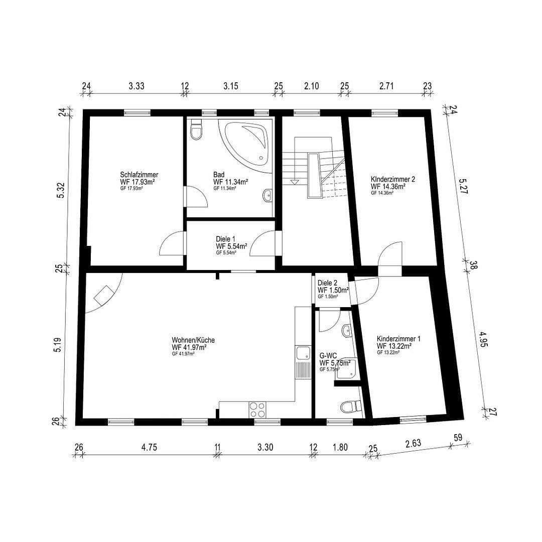 Pronájem bytu 4+1 112 m², Bochum, Severní Porýní-Vestfálsko Pronájem bytu 4+1 112 m², Bochum, Severní Porýní-Vestfálsko