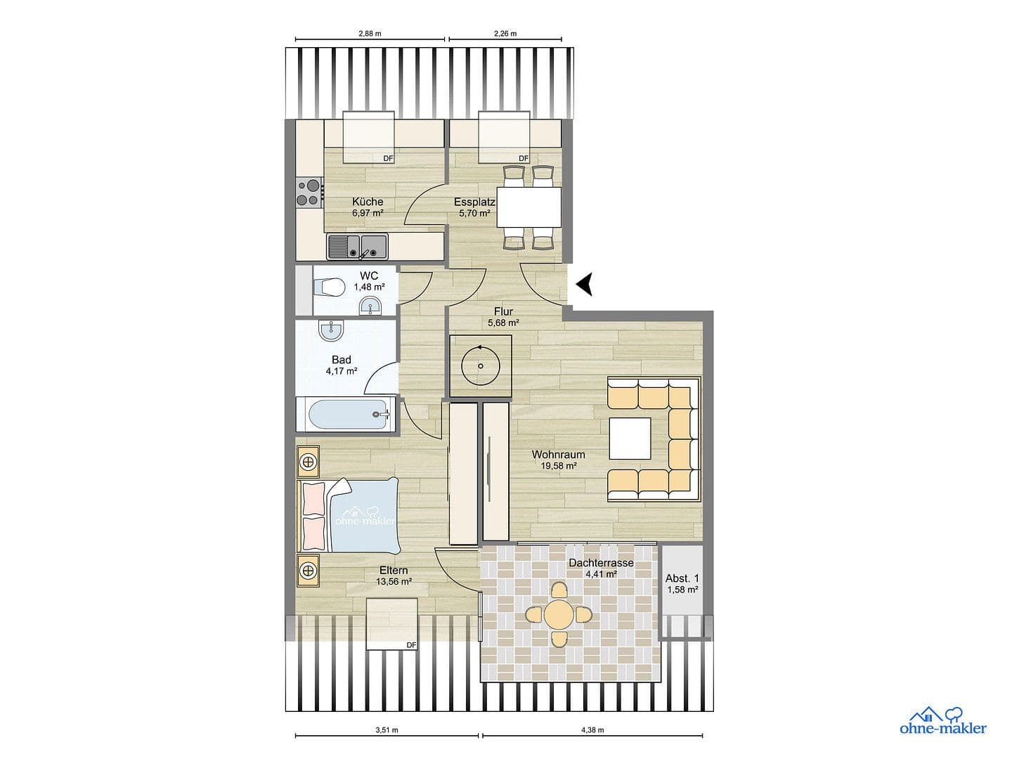 Prodej bytu 2+kk 97 m², Murr, Bádensko-Württembersko Prodej bytu 2+kk 97 m², Murr, Bádensko-Württembersko