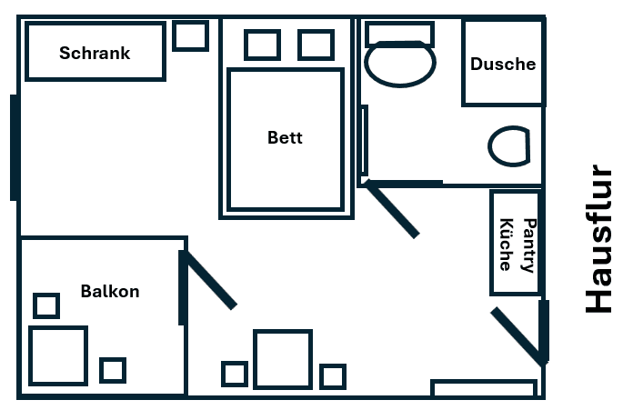Pronájem bytu 1+1 19 m², Hannover, Dolní Sasko Pronájem bytu 1+1 19 m², Hannover, Dolní Sasko