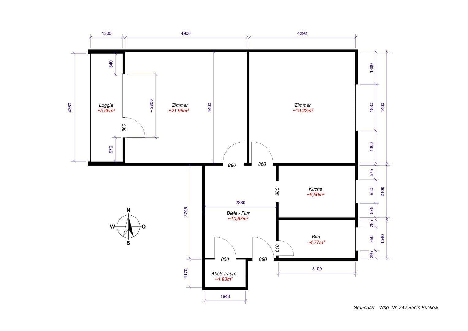 Pronájem bytu 2+1 68 m², Berlin, Berlín Pronájem bytu 2+1 68 m², Berlin, Berlín