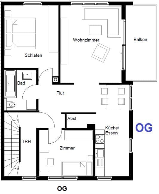 Pronájem bytu 3+kk 85 m², Winnenden, Bádensko-Württembersko Pronájem bytu 3+kk 85 m², Winnenden, Bádensko-Württembersko