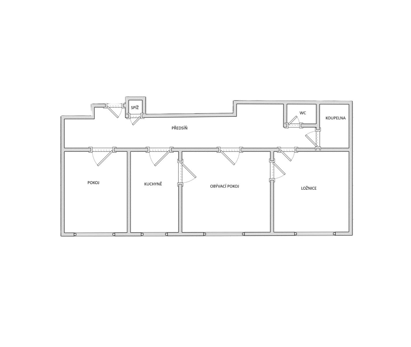 Pronájem bytu 3+1 75 m², Merhautova, Brno, Jihomoravský kraj Pronájem bytu 3+1 75 m², Merhautova, Brno, Jihomoravský kraj