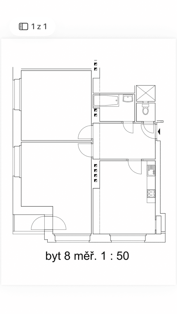 Pronájem bytu 2+1 67 m², Veleslavínská, Praha, Praha Pronájem bytu 2+1 67 m², Veleslavínská, Praha, Praha