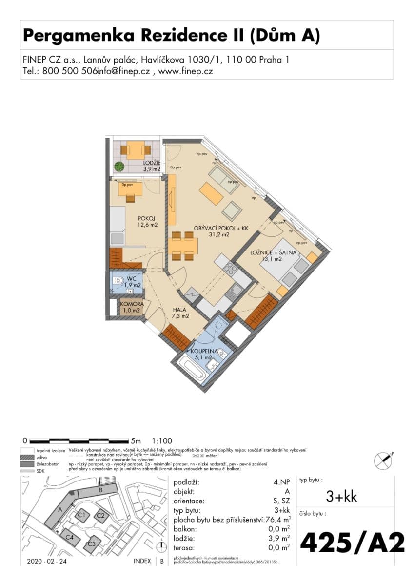 Prodej bytu 3+kk 76 m², Jankovcova, Praha, Praha Prodej bytu 3+kk 76 m², Jankovcova, Praha, Praha