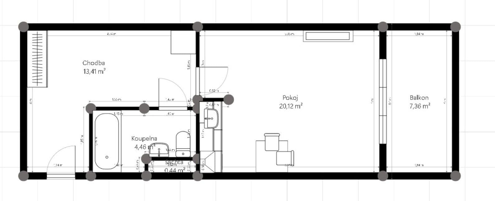 Pronájem bytu 1+kk 38 m², Podkovářská, Praha, Praha Pronájem bytu 1+kk 38 m², Podkovářská, Praha, Praha
