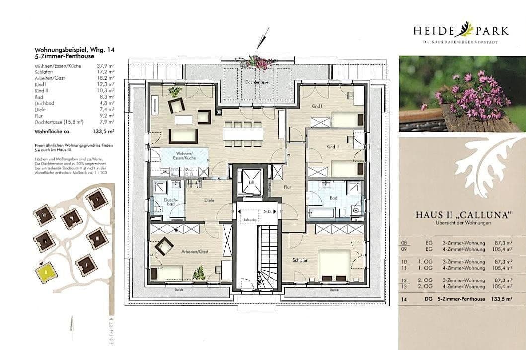 Prodej bytu 3+1 135 m², Heideparkstraße 8e, Dresden, Sasko Prodej bytu 3+1 135 m², Heideparkstraße 8e, Dresden, Sasko