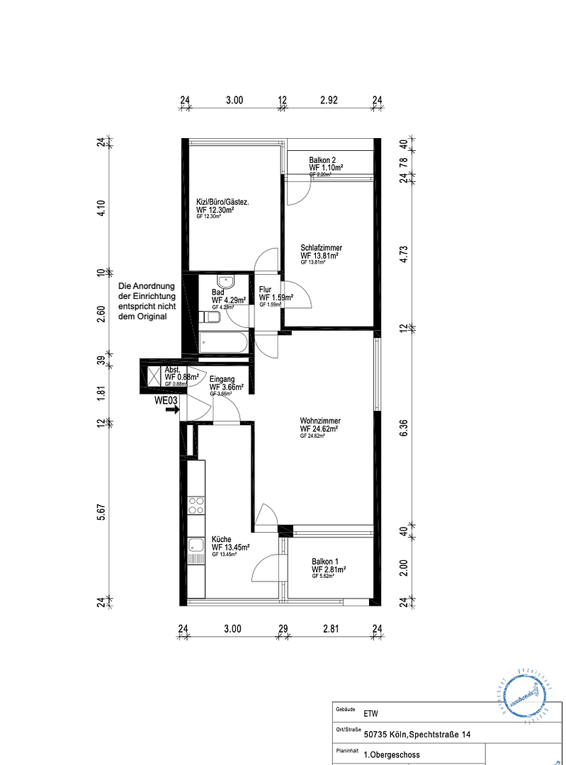 Prodej bytu 3+kk 79 m², Köln, Severní Porýní-Vestfálsko Prodej bytu 3+kk 79 m², Köln, Severní Porýní-Vestfálsko