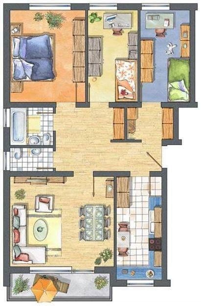 Prodej bytu 4+1 87 m², Tristanstraße 5, Germering, Bavorsko Prodej bytu 4+1 87 m², Tristanstraße 5, Germering, Bavorsko