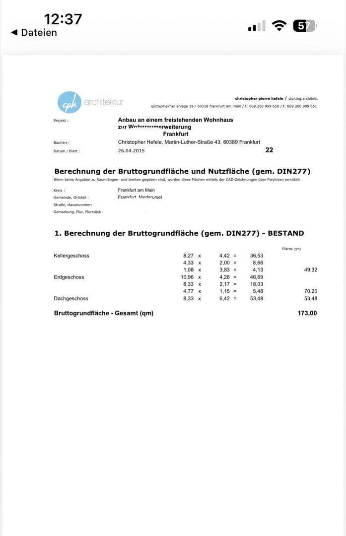 Prodej domu 90 m², pozemek 455 m², Frankfurt am Main, Hessen Prodej domu 90 m², pozemek 455 m², Frankfurt am Main, Hessen