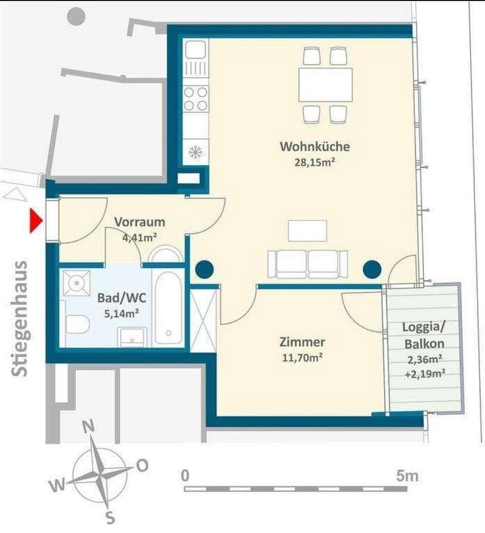 Prodej bytu 2+1 50 m², Lilienbrunngasse, Wien, Wien Prodej bytu 2+1 50 m², Lilienbrunngasse, Wien, Wien