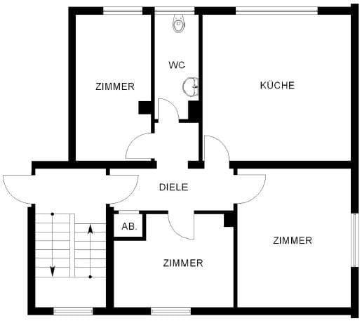 Pronájem bytu 3+kk 70 m², Ludwigstr. 54, Herne, Severní Porýní-Vestfálsko Pronájem bytu 3+kk 70 m², Ludwigstr. 54, Herne, Severní Porýní-Vestfálsko