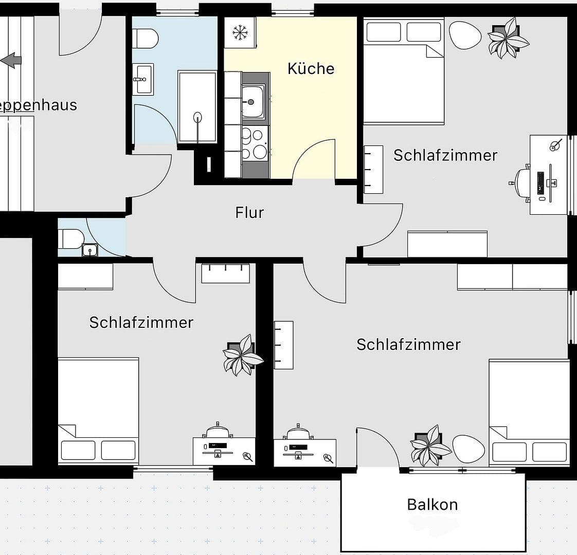 Pronájem bytu 4+1 15 m², Erlangen, Bavorsko Pronájem bytu 4+1 15 m², Erlangen, Bavorsko