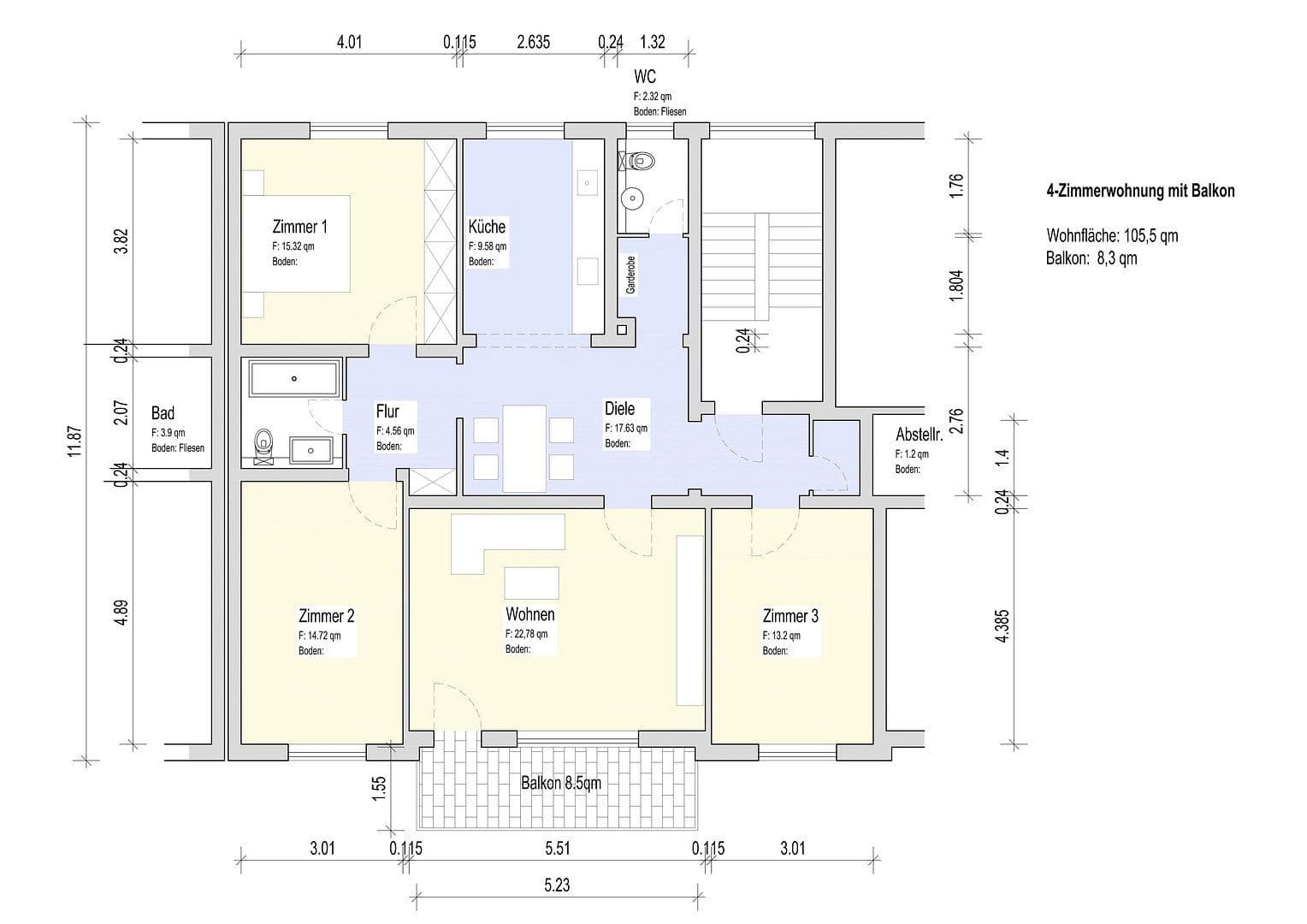 Prodej bytu 4+1 110 m², Eichendorffstr.5a, Peine, Dolní Sasko Prodej bytu 4+1 110 m², Eichendorffstr.5a, Peine, Dolní Sasko